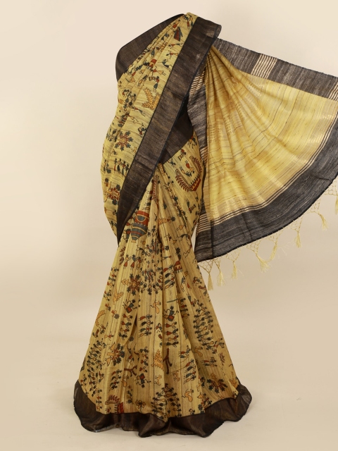 

Pothys Yellow Woven Design Saree