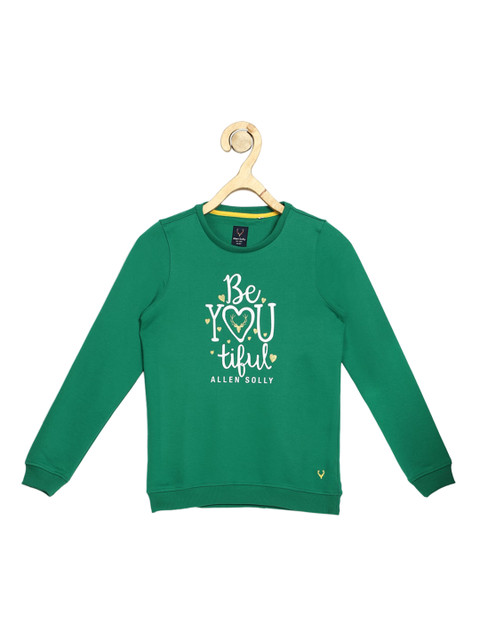 

Allen Solly Junior Girls Green Printed Sweatshirt