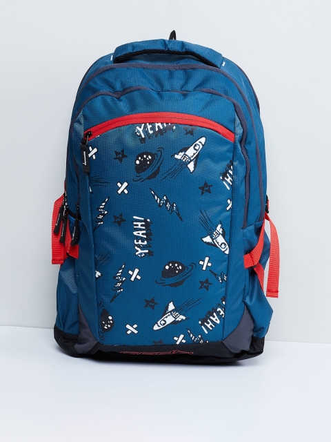 

max Girls Blue Typography Backpack