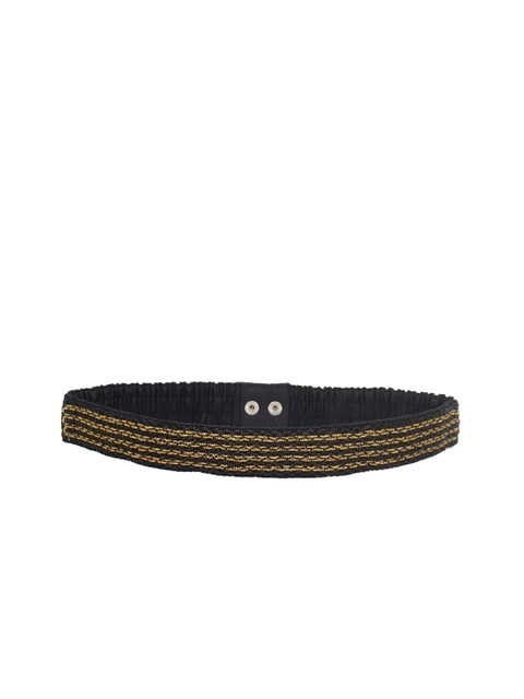 

Diwaah Women Black & Yellow Embellished Belt