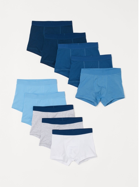 

H&M Boys White & Blue 10-pack Boxer Shorts