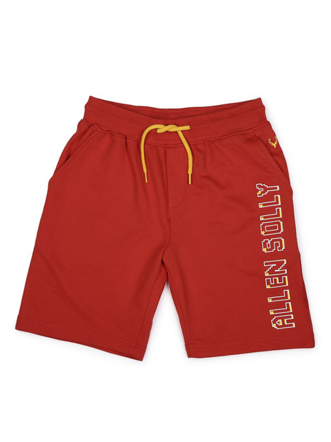 

Allen Solly Junior Boys Red Printed Regular Fit Shorts
