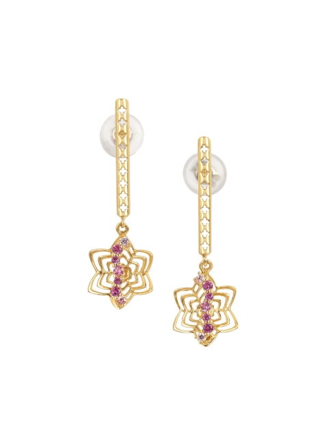 

Mia by Tanishq 14 Kt Gold Negroni Earrings, Yellow