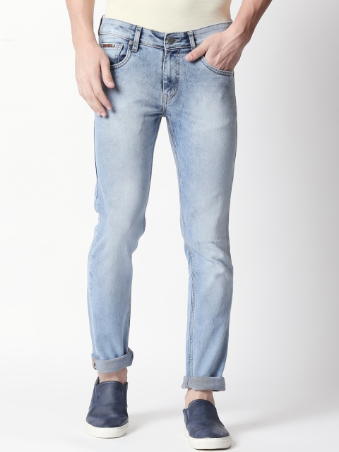 

BOLTS and BARRELS Men Blue Tapered Fit Jeans