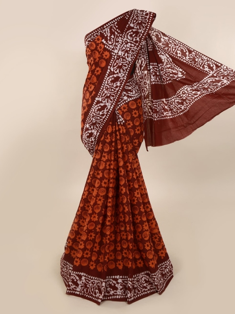 

Pothys Rust Printed Pure Cotton Saree