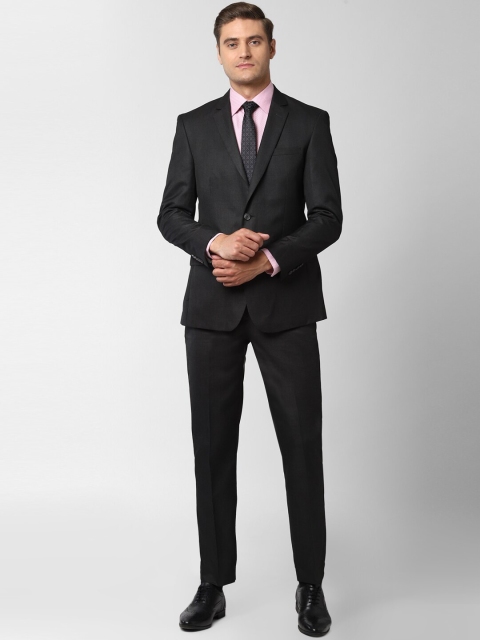 

Peter England Men Black Solid Slim-Fit Single-Breasted Formal Suit