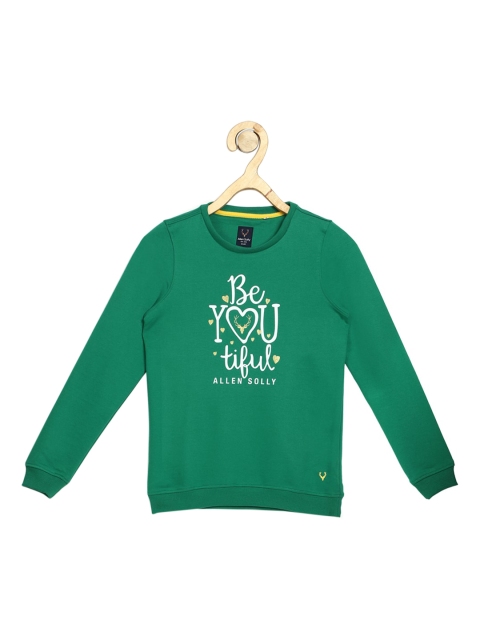 

Allen Solly Junior Girls Green Printed Sweatshirt