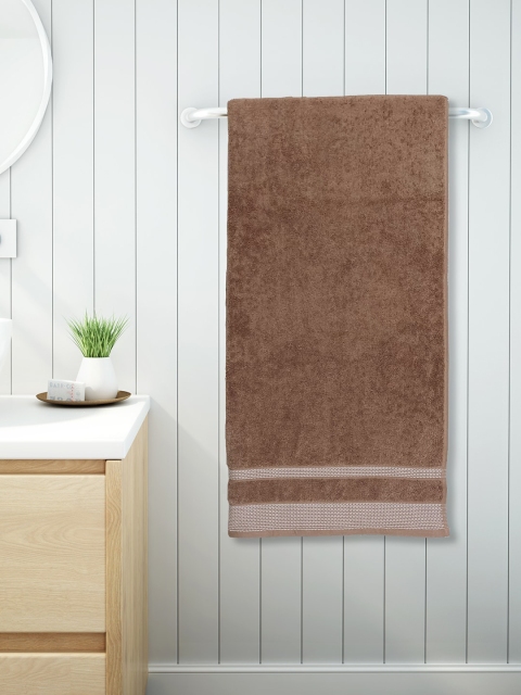 

SPACES Unisex Brown Solid Hygro 600 GSM Bath Towel