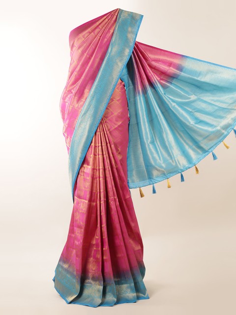 

Pothys Pink Solid Saree