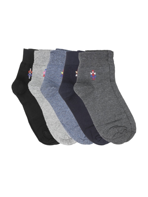 

Dollar Men Pack Of 5 Assorted Ankle-Length Socks