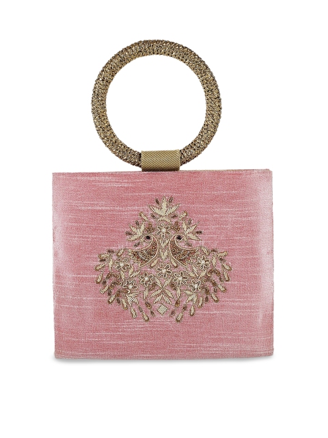 

Metro Pink Embellished Handheld Bag
