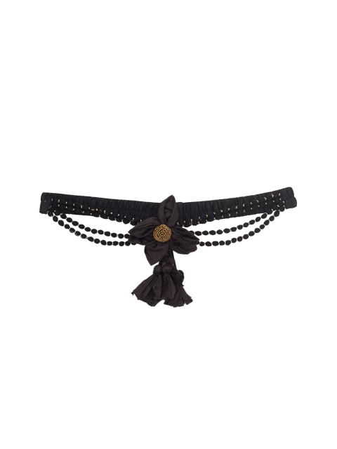 

Diwaah Women Black & Gold-Toned Embellished Belt