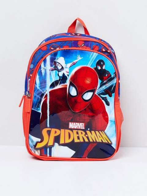 

max Boys Red Graphic Printed Backpack
