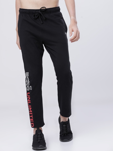 

Ecko Unltd Men Black Solid Slim-Fit Track Pants
