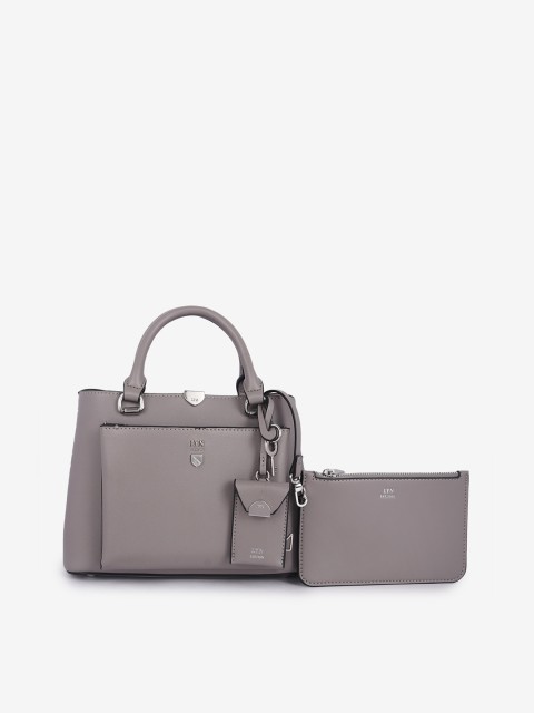 

LYN Grey Embellished Handheld Bag