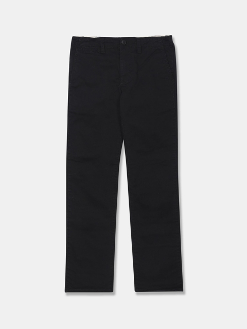 

GAP Boys Black Regular Fit Solid Regular Trousers