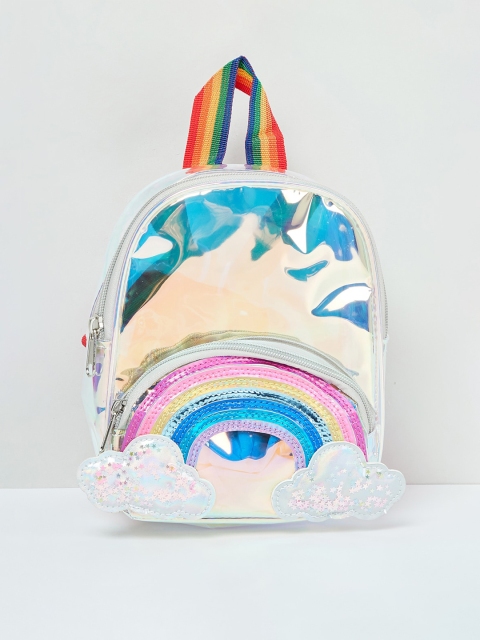 

max Girls Blue Printed Backpack