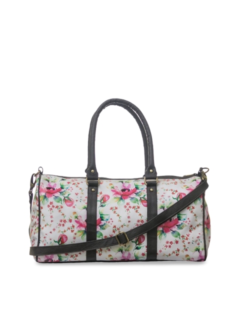 

BandBox White & Pink Printed Duffel Bag