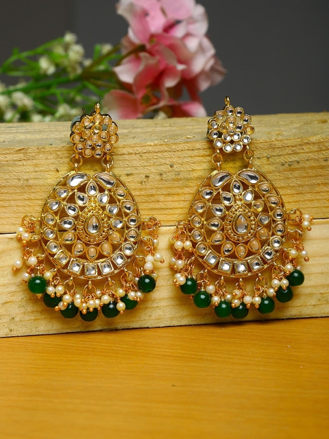 

Shining Diva Gold-Plated Contemporary Chandbalis