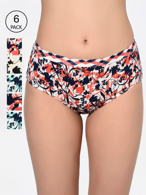 

Bodycare Women Pack Of 6 Assorted Hipster Briefs 6648-6pcs