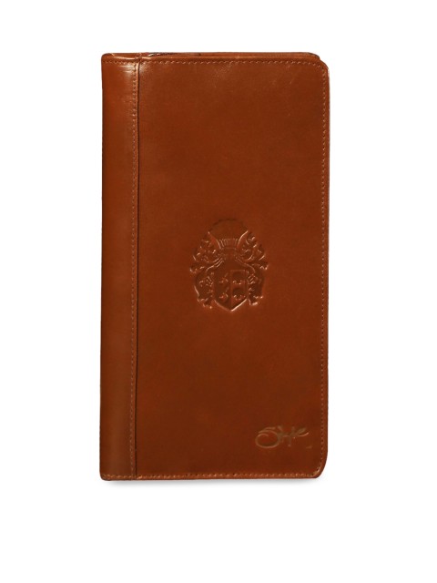 

Style SHOES Unisex Brown Solid Passport Holder