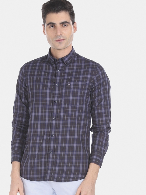 

Arrow Sport Men Blue Regular Fit Checked Casual Shirt