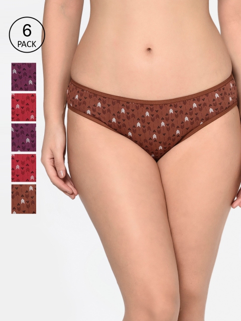 

Bodycare Women Pack Of 6 Assorted Hipster Briefs-8591B