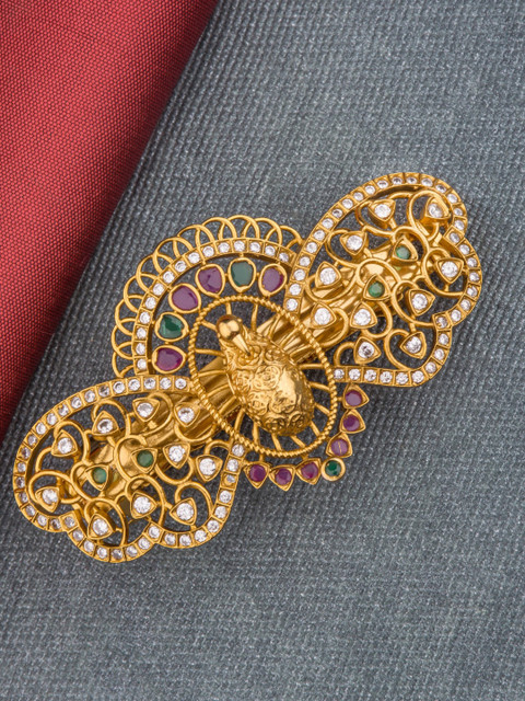 

Alankruthi Gold Plated Embellished Hair Clip