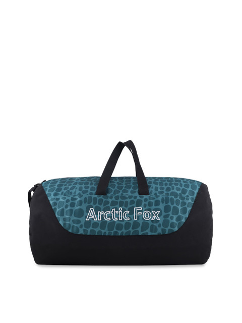 

Arctic Fox Black and Blue Printed Medium Duffel Bag