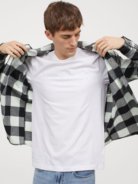 

H&M Men Green Cotton Flannel Shirt