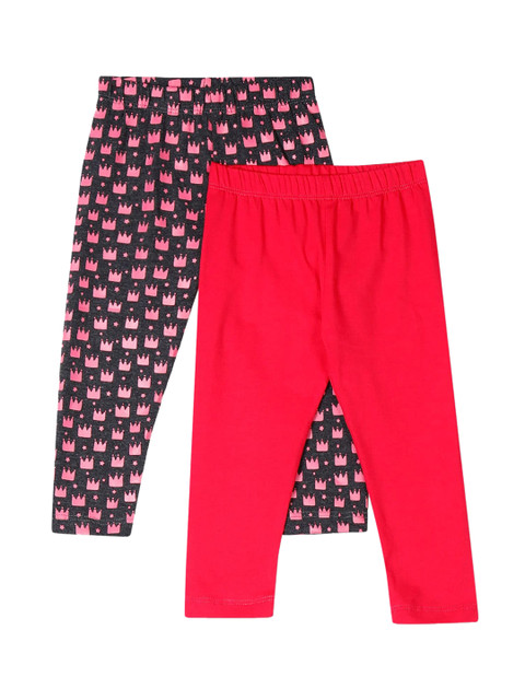 

Donuts Girls Pack of 2 Ankle-Length Leggings, Red