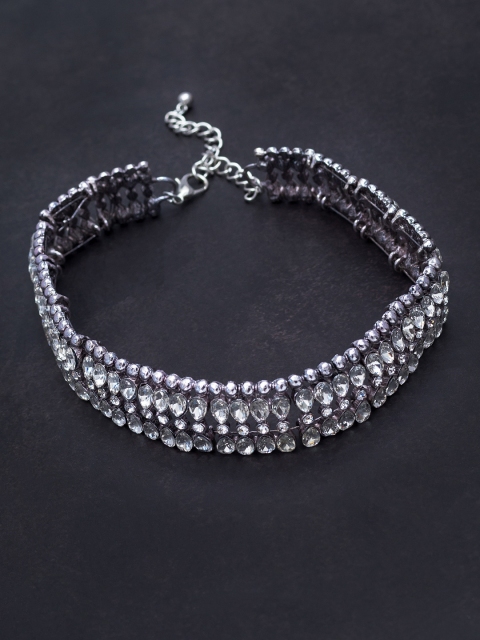 

Golden Peacock Silver-Plated Alloy Choker Necklace
