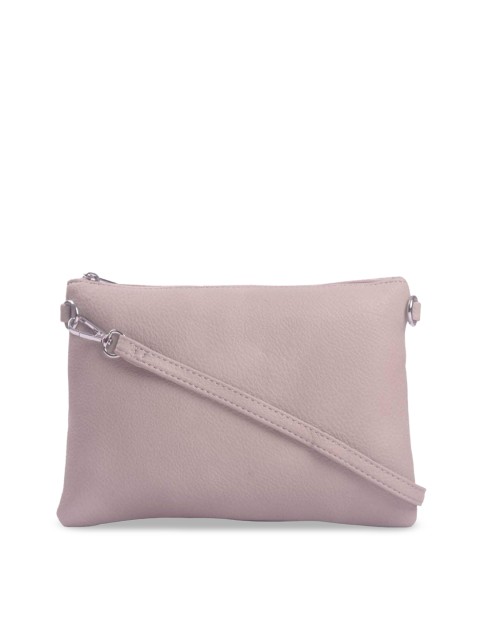 

Bagkok Grey Self Design Sling Bag