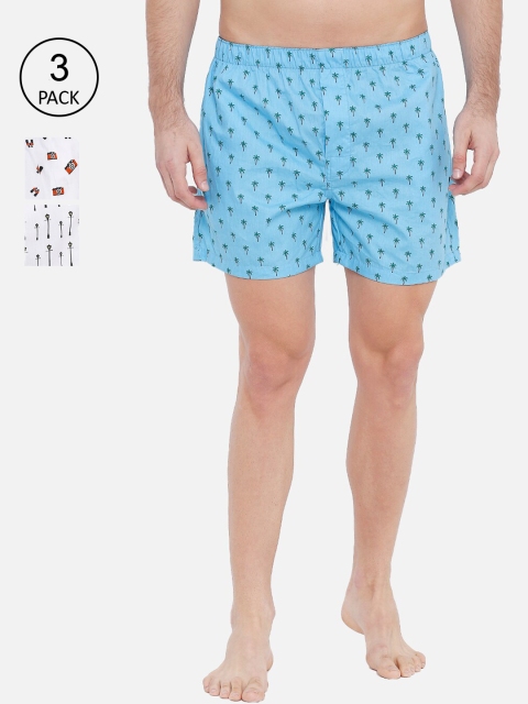 

XYXX Men Pack Of 3 Printed Boxers XYBOX3PCKN97_, White