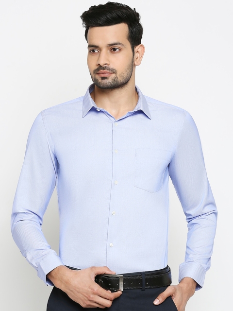 

RICHARD PARKER by Pantaloons Men Blue Slim Fit Self Design Formal Shirt