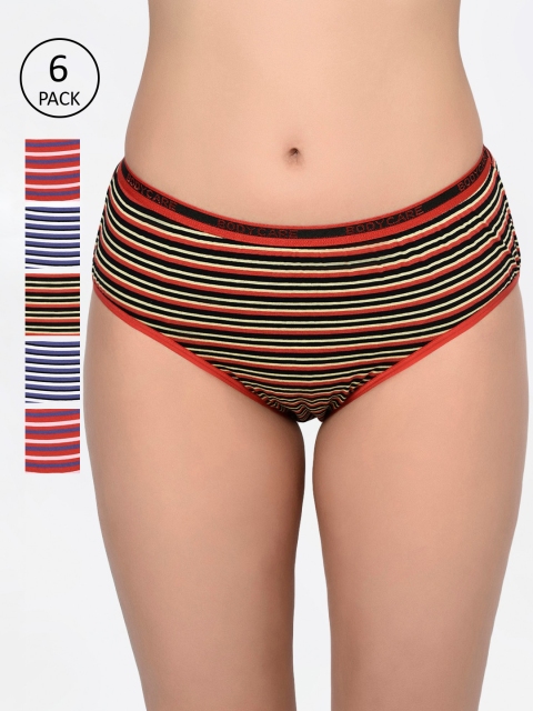 

Bodycare Women Pack Of 6 Assorted Hipster Briefs 9559