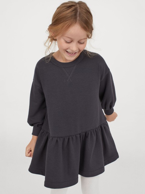 

H&M Girls Grey Sweatshirt Dress