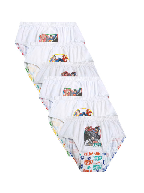 

Red Rose Boys Pack Of 6 Assorted Super-Hero Printed Basic Briefs JRNO44