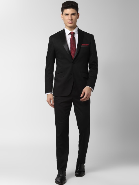 

Peter England Elite Men Black Solid Slim-Fit Single-Breasted Formal Suit