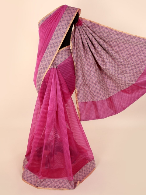 

Pothys Magenta Woven Design Saree