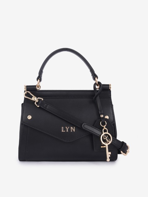 

LYN Women Black Solid Handheld Bag