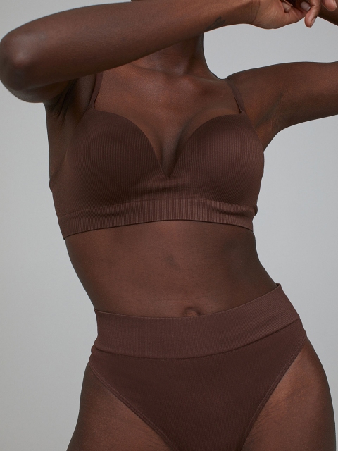

H&M Women Brown 2-pack Brazilian Briefs
