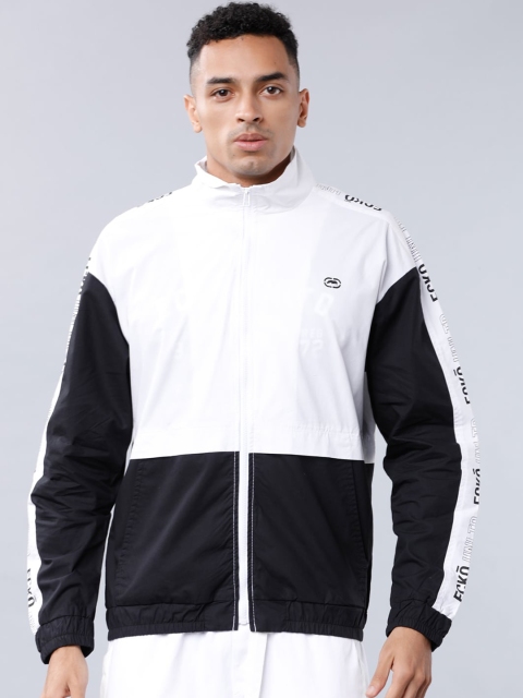 

Ecko Unltd Men White & Black Colourblocked Sporty Shacket