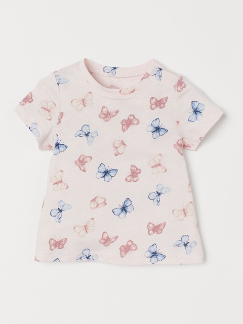 

H&M Girls Pink Printed T-shirt