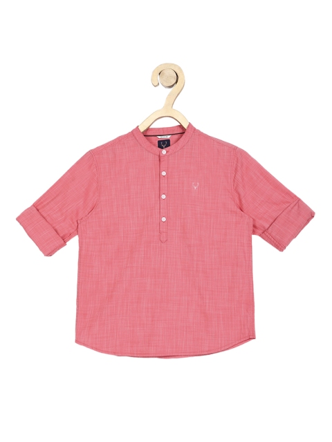 

Allen Solly Junior Boys Pink Regular Fit Solid Casual Shirt