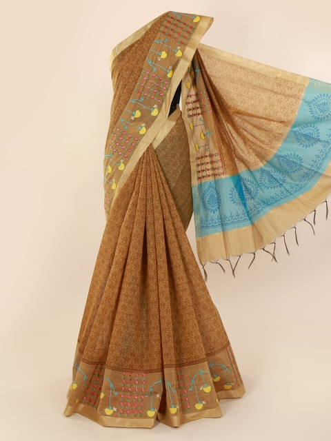

Pothys Brown Woven Design Saree