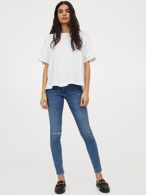

H&M Women Blue Super Skinny Low Jeans