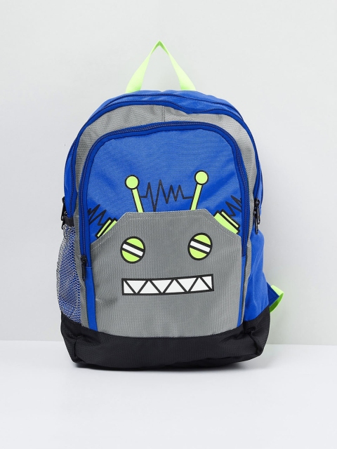 

max Boys Blue Graphic Backpack