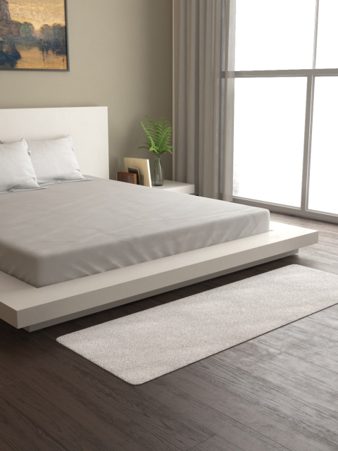 

Mark Home White 100% Micro Anti Skid Durable Softness Plush Lustrous Rugs