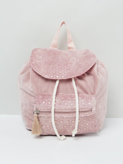 

max Girls Pink Embellished Backpack